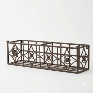 <b>Vintage</b> Wrought Iron Square Bicycle <b>Plant</b> <b>Stand</b> 3-Tier Not Coated Flower Pot Holder Indoor Outdoor Decorative Garden Planter - Product Image 1