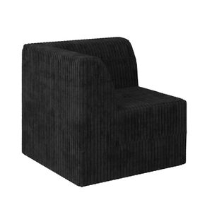 Canapé-lit d'angle moderne et minimaliste en velours côtelé, sectionnel compressible, idéal pour salon et chambre, confortable et compact - Product Image 3