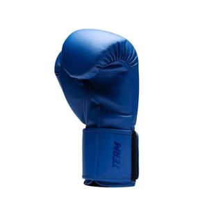 Gants de boxe d'entraînement légers en cuir bleu avec fermeture à lacets, respirants pour adultes - Product Image 4