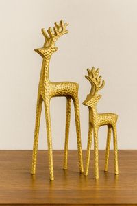 Escultura de Reno Navideño de Metal Moderno, Decoración de Jardín para Fiestas, Resistente a la Intemperie, Arte en Hierro, Disponible para la Venta - Product Image 2