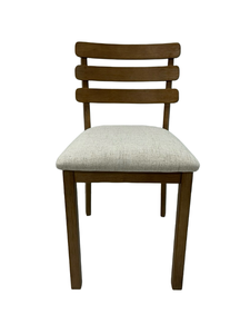 Table et chaises de restaurant Rustic Elegance avec banc, ensemble 6 pièces, table carrée moderne en bois massif - Product Image 3