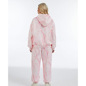Wholesale Women Casual Solid Color Sweating Hoodie and Jogger <b>Set</b> Cozy for Wear Outfit - Product Image 1