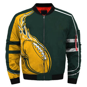 Livraison gratuite, nouvelle veste bomber de l'équipe de football américain Bengals, manches longues, vêtements chauds unisexes, vestes d'automne et d'hiver - Product Image 4