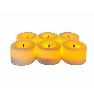 3 paquetes de velas LED sin llama blancas sin perfume 4,60 \ "0,18 LB velas - Product Image 3