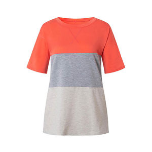 Vêtements décontractés personnalisés pour femmes, t-shirts amples en coton 100% respirant, design de hauts, personnalisation en gros en stock - Product Image 1