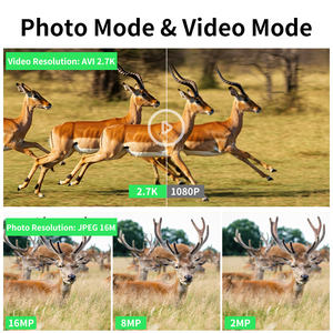 Nouvelle caméra de chasse avec capteur CMOS 2.7K vidéo 16MP photo, grand angle 120°, batterie AA, écran TFT 2.0'', temps de déclenchement 0.2S, vision nocturne - Product Image 3