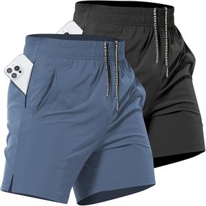 Pantalones Cortos Deportivos Transpirables para Hombre, para Correr, Gimnasio, Fitness, con Logotipo Personalizado, 5 Pulgadas, Casuales - Product Image 1