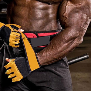 Gants de sport en cuir à demi-doigts, faible MOQ, avec coussinets de paume souples, panneaux respirants, coutures durables, design unisexe pour la musculation et le fitness - Product Image 3