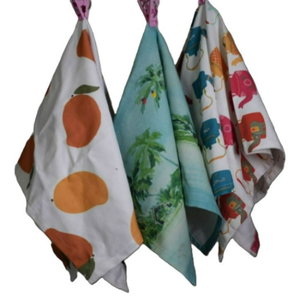 Customizable Printed 100% Cotton Kitchen Tea <b>Towel</b> Quick-Dry Eco-Friendly Hypoallergenic Disposable Floral <b>Pattern</b> Square Shape - Product Image 2