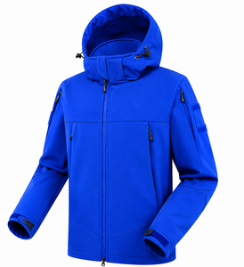 Chaqueta SoftShell al por mayor de marcas estadounidenses, chaqueta de senderismo ligera, chaqueta transpirable, logotipo personalizado, MOQ bajo - Product Image 6