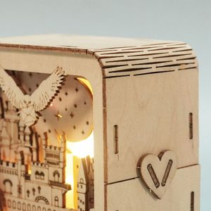 Puzzle 3D in Legno con Luce Notturna, Decorazioni da Scrivania per Donne dai 14 Anni in Su, Regalo Perfetto per Compleanno o Natale - Product Image 6