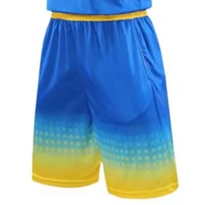 Conjunto de Camiseta de Baloncesto Sublimada para Hombre, Nombre del Jugador, Degradado Azul, Camiseta sin Mangas, Pantalones Cortos, Transpirable, Secado Rápido, Ecológico - Product Image 4