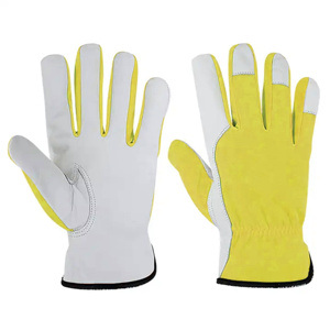 Premium Quality JNM SAFETY Cowhide Grain Leather Anti-static Breathable Driver Safety <b>Gloves</b> Industrial Protection - Product Image 4