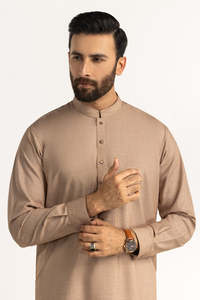 Ensemble Kurta Pyjama Traditionnel Décontracté pour Homme, Coupe Droite Longueur Genou, Style Indien et Pakistanais, Infroissable - Product Image 6