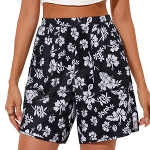 Pantalones cortos de estilo veraniego para mujer con patrones sólidos únicos, material transpirable de secado rápido, ajuste versátil, moda urbana para adultos - Product Image 4