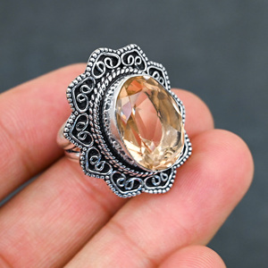 Anillo de Morganita Creada en Laboratorio en Plata de Ley 925 con Hermosa Piedra en Forma de Pera, Hecho a Mano, con Gema Turquesa, Joyería de Boda, ¡Venta Caliente! - Product Image 2