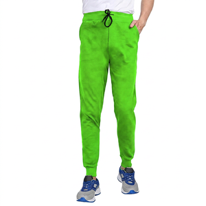 <b>Men's</b> <b>Navy</b> Blue Cotton Sweatpants Elastic Waist Drawstring Casual <b>Joggers</b> With Side Pockets Midweight Knitted - Product Image 4