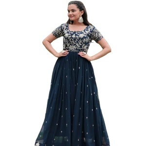 ชุดคลุมจอร์เจียสำหรับผู้หญิงแฟชั่นสำหรับงานวันเกิดงานพื้นยาวพิเศษสำหรับงานฟรีไซส์วัสดุรุ่นวิสคอส - Product Image 1