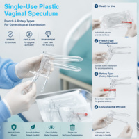 Espéculo Vaginal de plástico desechable de Cusco, instrumentos quirúrgicos de diagnóstico de Obstetricia y Ginecología esterilizados para control de la natalidad