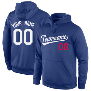 เสื้อฮู้ดผู้ชายพิมพ์ลายตามสั่ง สีน้ำเงิน ผ้าฝ้ายเฟรนช์เทอร์รี่ ทรงปกติ มีกระเป๋าหน้า พร้อมชื่อและหมายเลขส่วนตัว - Product Image 2