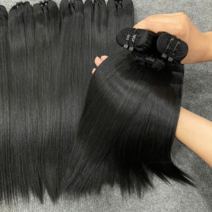 Proveedor de cabello virgen, cabello liso natural en trama, paquete de cabello virgen de doble capa, color natural, cabello humano vietnamita - Product Image 5