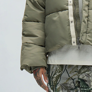 Custom Puffer Jacket <b>Bubble</b> <b>Coat</b> Thick Down Nylon Polyester Material Padded Winter Custom Puffer Jacket for Men's Customized - Product Image 5