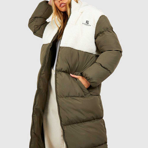 <b>Ladies</b> Hooded Puffer Jacket <b>Winter</b> Warm <b>Padding</b> Outdoor Fashion Windproof Solid Color Lightweight New Quality Custom Logo <b>Coat</b> - Product Image 1