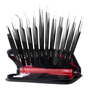 Outil professionnel pour la pose de bijoux, pincettes à pointe fine pour le travail des pierres précieuses et des perles - Product Image 2