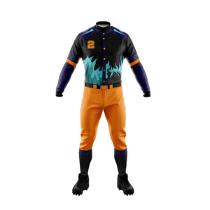Uniformes de Béisbol de Diseño Personalizado - Kit de Ropa Deportiva Unisex para Adultos, Transpirable, de Poliéster/Algodón, con Estampado por Sublimación - Product Image 6