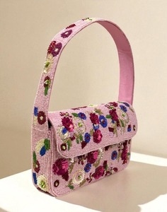 Bolsos de noche de moda con cuentas bordadas a mano, monederos de diseñador con cuentas de cuerno, monederos con cuentas de semillas de los Texas Longhorns para el día del partido - Product Image 2