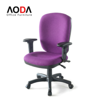 Chaise de bureau ergonomique en tissu confortable avec accoudoirs, chaise de bureau, chaise secrétarielle