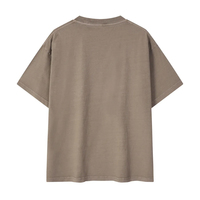 Camiseta de Hombre de Algodón Grueso de Alta Calidad con Logotipo Personalizado, Hombros Caídos, Estilo Vintage, Lavado Ácido, Streetwear