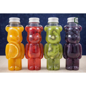 Botella de Plástico PET de 400 ml, Forma Personalizada, Envase para Bebidas, Hecho en Vietnam, para Té con Leche, Té de Burbujas, Jugo, con Tapa de Rosca, Modelo GC400-28 - Product Image 1