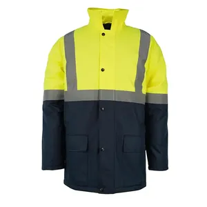 Logo Winter Waterproof Reflective Safety <b>Work</b> <b>Jacket</b> Detachable Inner Liner <b>Construction</b> Security Workwear - Product Image 1