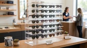 Acrylic Sunglass Display Stand Eyewear Display Holder Clear <b>Glasses</b> <b>Rack</b> Retail Counter Optical Shop Display Organizer - Product Image 4