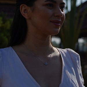 Trendy Fine Jewelry 925 <b>Sterling</b> <b>Silver</b> Diamond Pendant <b>Necklace</b> for <b>Women</b> Party & Daily Wear Romantic Elegant Gift - Product Image 4