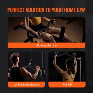 Accessorio per Lat Pulldown, Barra a V per Macchina a Cavi, Barra per Tricipiti per Allenamento della Schiena, Impugnatura Rivestita in Gomma per Palestra - Product Image 5