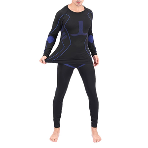 กางเกงรัดรูปสีดำสำหรับผู้ชายเอวสูงแบบเต็มตัวสำหรับเล่นกีฬา - Product Image 4