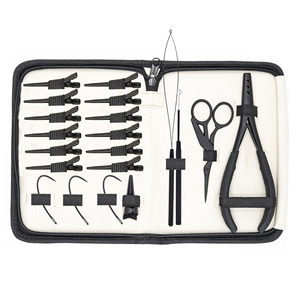 Kit d'outils de pose d'extensions capillaires en acier inoxydable avec logo personnalisé - Portable et sûr, design luxueux, qualité supérieure, prix raisonnable - Product Image 6