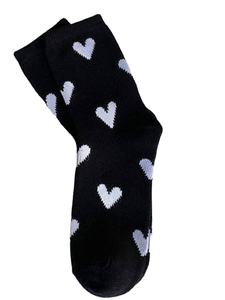ODM Chaussettes en coton confortables personnalisées pour femmes Chaussettes de tous les jours Jacquard antibactérien à motifs de cœurs respirantes JZVINA Chaussettes de tous les jours - Product Image 4
