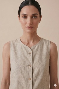 Vestido de Algodón hasta la Rodilla, Manga Larga, Cuello en V, Corte Recto, Diseño Sólido, Ropa Casual Holgada para Mujer, con Detalle de Bolsillo, para Verano - Product Image 3