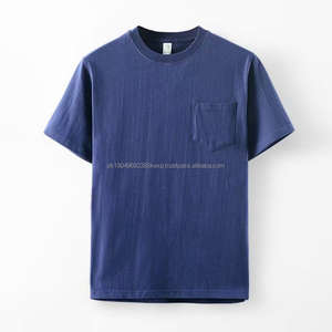 T-shirt à col en V pour homme, 270 g, 100 % coton, fabrication sur mesure, couleur unie, épaules tombantes, poids lourd, ample, décontracté, t-shirt vierge - Product Image 6