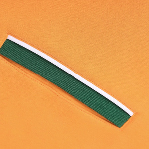 <span class=keywords><strong>Cardigan</strong></span> in pile <span class=keywords><strong>arancione</strong></span> con lettere greche personalizzate per confraternite, prodotto su misura a prezzi di fabbrica con MOQ basso, personalizzazione OEM/ODM. - Product Image 4