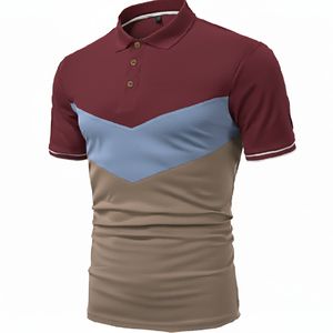 Polo tendance pour homme, coupe ajustée, manches courtes, mélange de coton, décontracté, mode estivale, style streetwear - Product Image 4