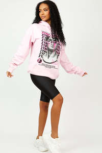 Sweat à capuche pour femme en polyester et coton, imprimé graphique décontracté, design de logo personnalisé, streetwear personnalisé, haut à capuche tendance - Product Image 6