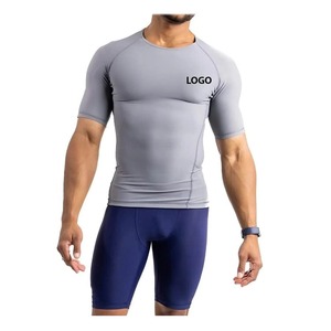 Custom <b>Compression</b> Workout Tee Manufacturer Fitness Activewear Premium Cotton Polyester Screen Print Embroidery Factory - Product Image 5