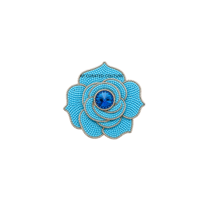 Broches florales faites à la main en perles de rocaille, bijoux de mode, vente en gros, épingles perlées personnalisées, designs sur mesure - Product Image 6