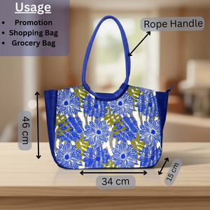 กระเป๋าโท้ทผ้ากระสอบลายพิมพ์เต็มใบ ดีไซน์ใหม่ล่าสุด สำหรับช้อปปิ้งหรือไปเที่ยวทะเล พร้อมลวดลายพิเศษจาก R.D Bag House - Product Image 3
