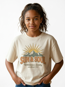 ซันโซล วิลเดอร์เนส โซสส์ซิตี้เสื้อยืดเจอร์ซีย์ระบายอากาศพิมพ์ลายแบบถ่ายโอนความร้อนแบบกำหนดเอง ยูนิเซ็กส์ คอตตอน 100% คอกลม แขนสั้น - Product Image 2