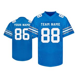 pro style American Football V neck jersey Eco friendly polyester Custom player number Professional quality Athletic wear - Product Image 6